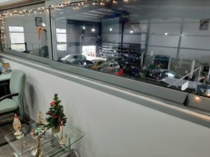 Christmas decorated office of HellasAutoService